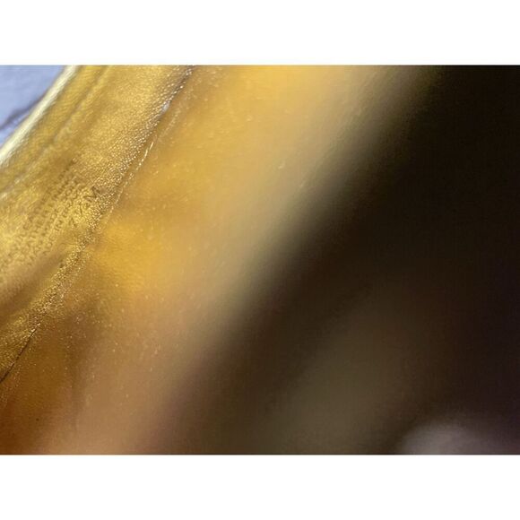 Tory Burch Straw Reva Gold Leather Logo Ballet Flats Women’s Sz 7.5M US/38EU - Picture 16 of 16